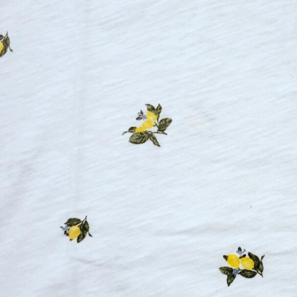 NWT Old Navy Soft EveryWear Lemons Printed Tee T-Shirt Crew-NeckWomen L XL - Picture 5 of 8